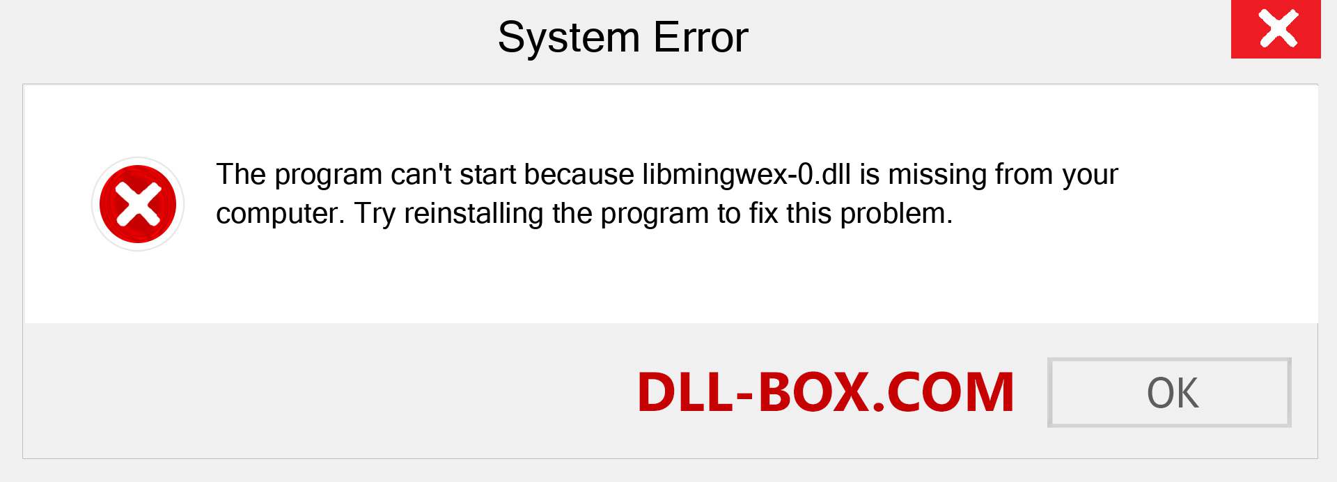  libmingwex-0.dll file is missing?. Download for Windows 7, 8, 10 - Fix  libmingwex-0 dll Missing Error on Windows, photos, images